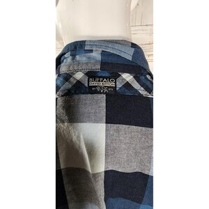 Buffalo David Bitton Shirt Men Size XL Button Up Long Sleeve Plaid @3 Zipper image 6