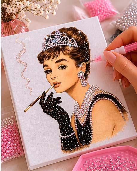 Audrey Hepburn Wall Art Crystal - Etsy
