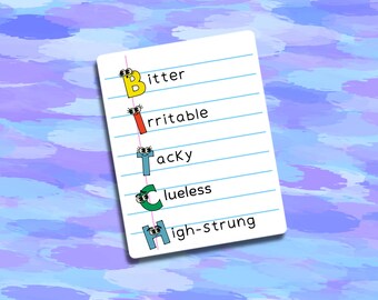 Bitch Notepad Sticker | Waterproof Vinyl Stickers | Funny Decal Stickers