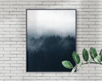 Foggy Forest Print, Pacific Northwest Photography (Digital Download)