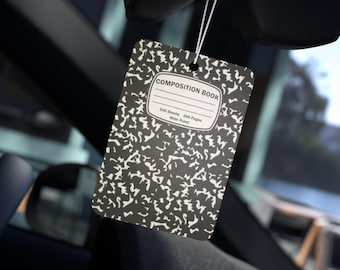 Komposition Notebook Auto Lufterfrischer, Lehrer Dekor, Schul Accessoire, Duftkarton