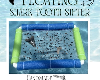 Floating Shark Tooth Sifter, Beach Sand Sifting Scoop, Handmade Florida Tool