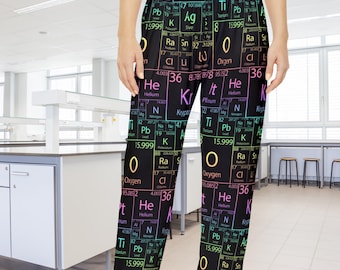 Pyjamabroek periodiek systeem | Science Lounge-nachtkleding voor dames