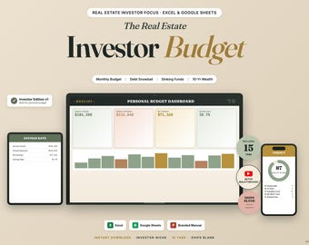 Hoja de cálculo de presupuesto personal: Excel, Google Sheets, Registro de ingresos y gastos