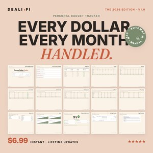 Investor-Grade Budget Tracker Excel - 10 Year Wealth Planner, Personal Finance Spreadsheet, FIRE Budget Template image 1