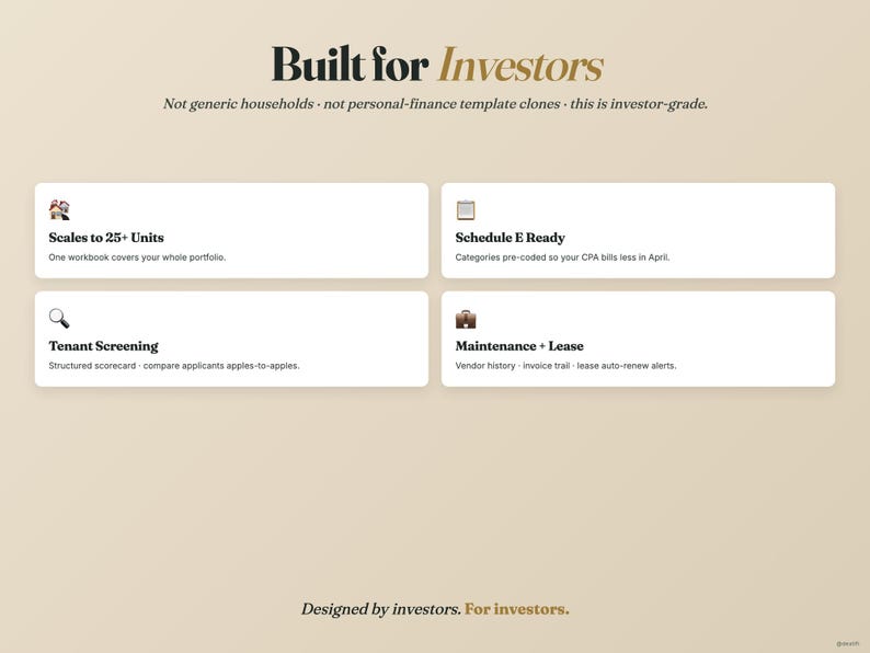 Multi-Property Landlord Tracker | Rental Portfolio Management (Excel, Google Sheets) image 4