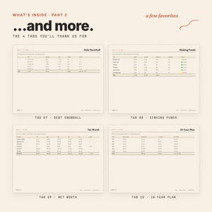 Investor-Grade Budget Tracker Excel - 10 Year Wealth Planner, Personal Finance Spreadsheet, FIRE Budget Template image 4