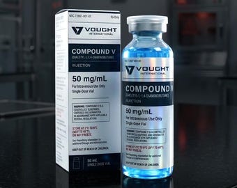 The Boys Compound V - Présentoir 30 ml et boîte