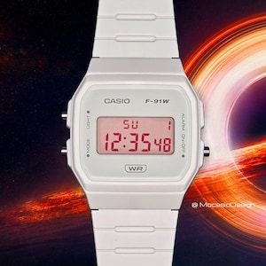 Casio F-91W "Laserröd 01" - Anpassad modifiering