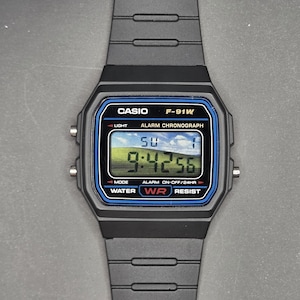 Casio F-91W "Windows XP Bliss" - Anpassad modifiering
