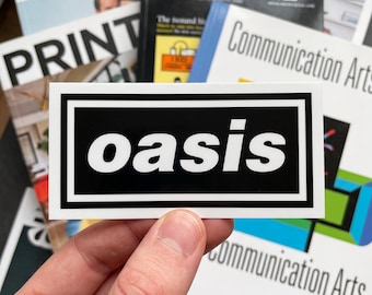 Oasis Band Logo Sticker