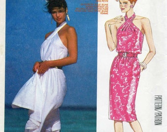 mccalls halter dress pattern Amazon.com: McCall's Patterns McCall's Women's Halter Top Dress, Sizes 12-20 Sewing Pattern, White : Arts, Crafts & Sewing