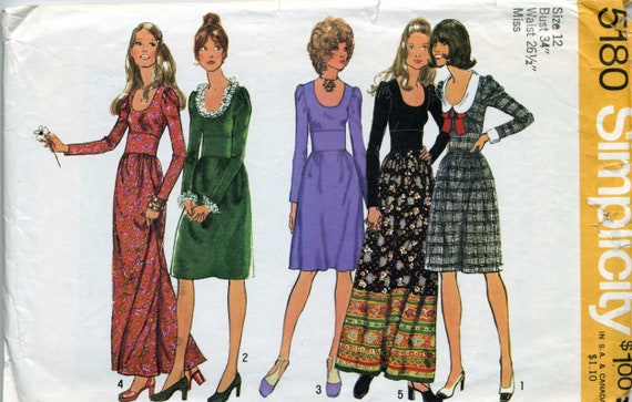 70s maxi dress sewing pattern That 70's Dress Pt. 1: The Search for the Perfect Dress Pattern Sew What, Gilly?