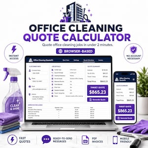 Calculator en offertetool voor kantoorreiniging