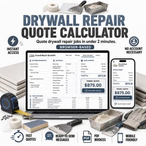 Drywall Repair Estimate Calculator & Quote Tool
