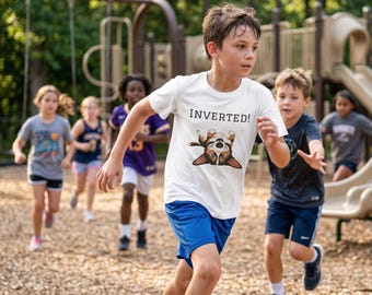 Camiseta infantil con estampado de Corgi invertido: Camiseta divertida para amantes de los cachorros.