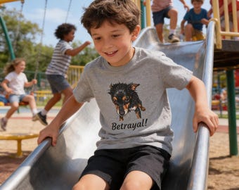 Camiseta infantil de chihuahua con estampado de acuarela / Camiseta divertida con travesuras de perros