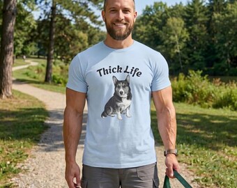 Camiseta Thick Life Corgi / Camiseta con estampado divertido de perro Corgi