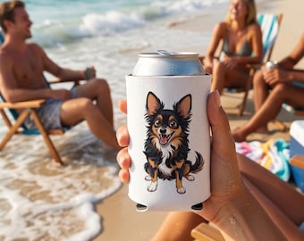 Chihuahua Koozie | Funny Dog Accessory with WOOF Design