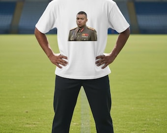 Mbappé Mobutu General Tee | T-shirt Meme Football Viral | Cadeau Fan Foot Humour