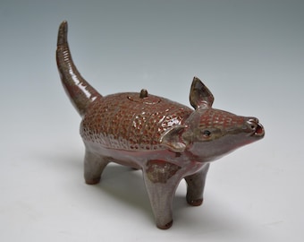 Red Armadillo Teapot