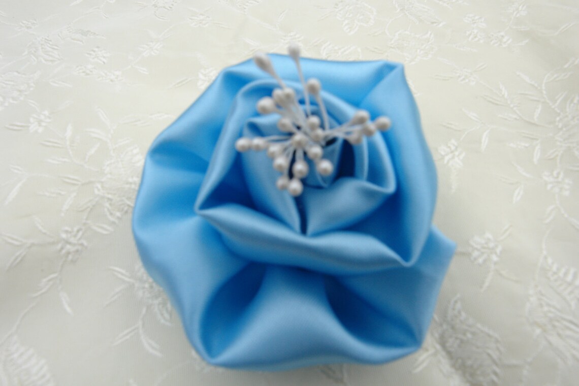 Ivory Wedding Flower Hair Clip White Bridal Flower Etsy