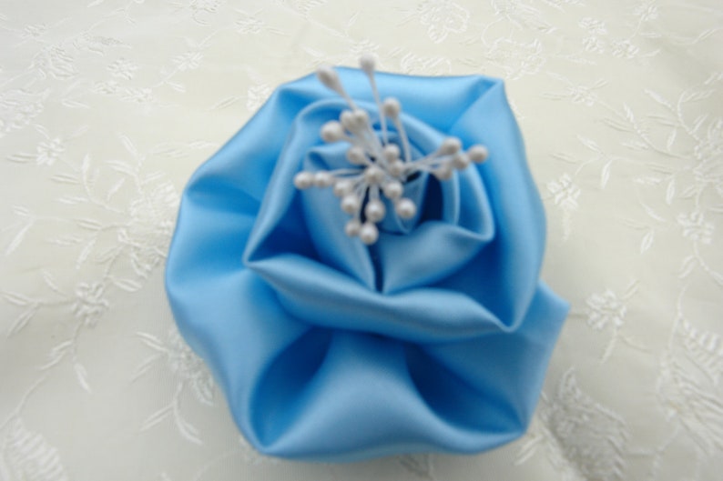 Ivory Wedding Flower Hair Clip White Bridal Flower Etsy