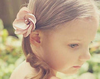 Adorable Petite Flower Pin Headband-All ages Photo Prop