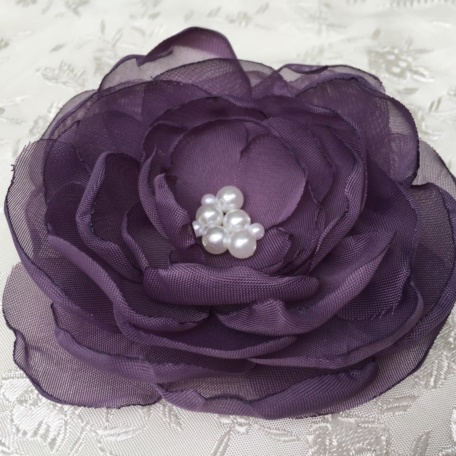 Victorian Lilac Flower Clip Hair Fascinator Bridal Headpiece Etsy