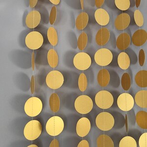 Metallic Gold Circle Garland Gold Decor, Gold Garland, Gold Decorations ...