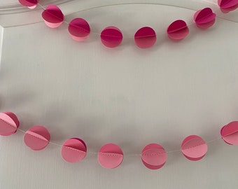 Pom Pom Paper Garland - 3D Garland - Party Decor - Paper Decoration - Birthday Decoration - Choose Your Length