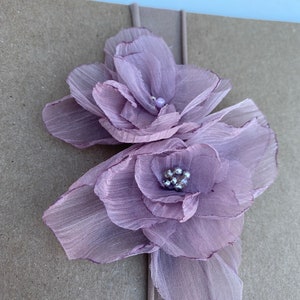 Victorian Lilac Flower Clip Hair Fascinator Bridal Headpiece Wedding Hair Accessories Bridesmaid Gift  Clip Bridal Hair Accessory Brooch