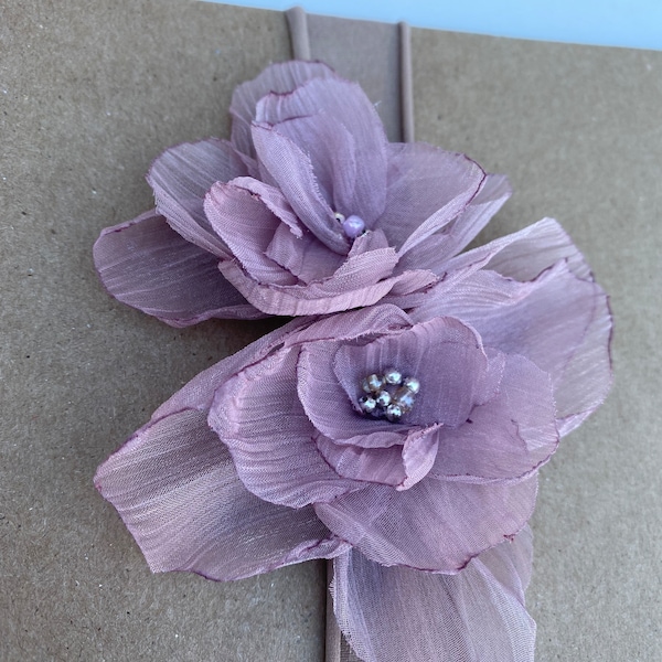 Victorian Lilac Flower Clip Hair Fascinator Bridal Headpiece Wedding Hair Accessories Bridesmaid Gift  Clip Bridal Hair Accessory Brooch