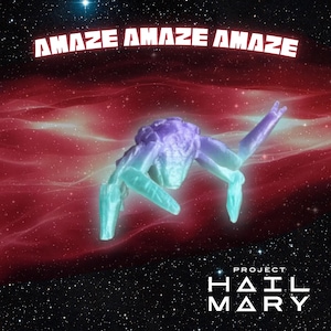 Project Hail Mary Rocky Figure | Translucent Crystal Effect 3D Print