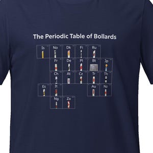 Periodic Table of Bollards | GeoGuessr Inspired T-Shirt