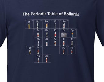 Periodensystem der Poller | GeoGuessr inspiriertes T-Shirt