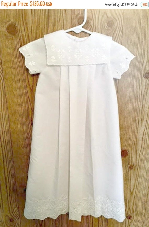 eyelet christening gown