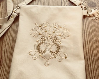 Faux Leather Bag, Cross Body Bag, Wristlet