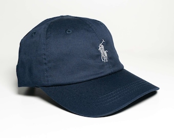 Ｙ*️様 90s Polo Ralph Lauren キャップ ネイビー USA Vtg 90s Ralph Lauren Polo Leather Strap Back Hat Cap - Etsy