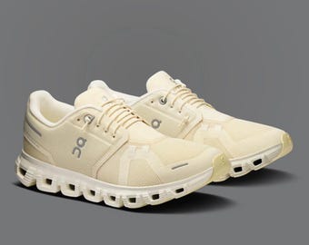 On Cloud 6 Castor Ivory Women’s Running Shoes Size 7.5W (109)