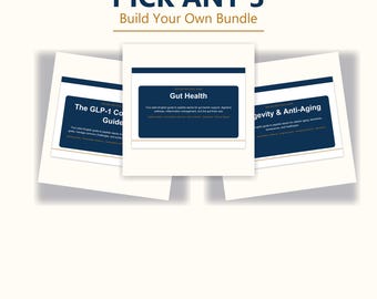 Build Your Own Bundle — Pick Any 3 Peptide, Herbal, or DIY Guides | Save 9 dollars | Personalized Wellness Reference | PDF Bundle