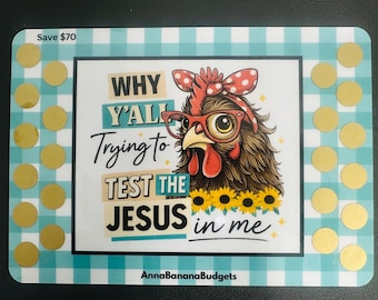 Test the Jesus Scratch off Savings Challange