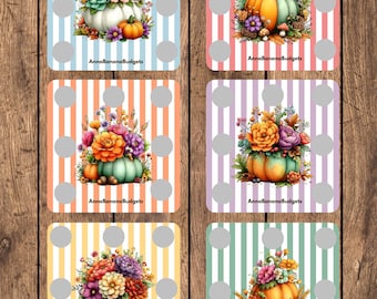 Colorful Autumn Savings Challange Set of 6