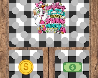 Spending Money Scratch off Savings Challange