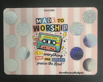 Made to Worship Scratch off Savings Challange