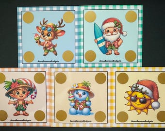 Christmas in July Scratch off Savings Challange Set of 5