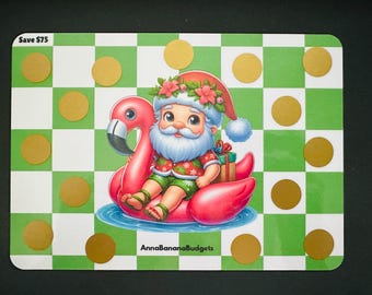 Christmas in July Santa Scratch off Savings Challange