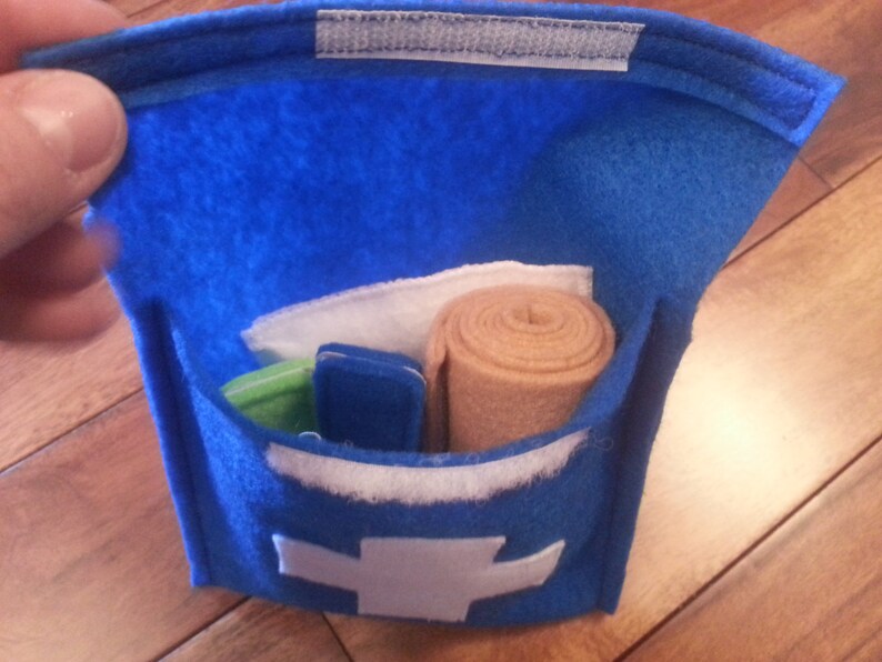 Felt First Aid Kit With Ice Pack 4 Bandages and Felt Medical Etsy