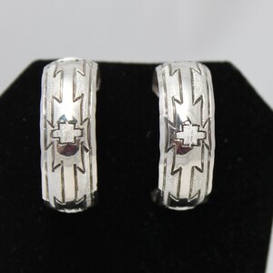 Sterling Silver Half Hoop Earrings