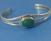 Steling SIlver Turquoise Cuff Braclet
